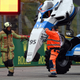 The car of Beitske Visser is removed from the circuit following a crash during qualifying ahead of W Series Round 5 at Circuit de Spa-Francorchamps on August 27.
